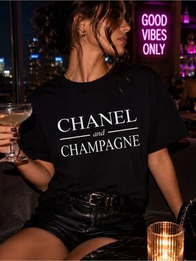 Woman’s Black Graphic Tee